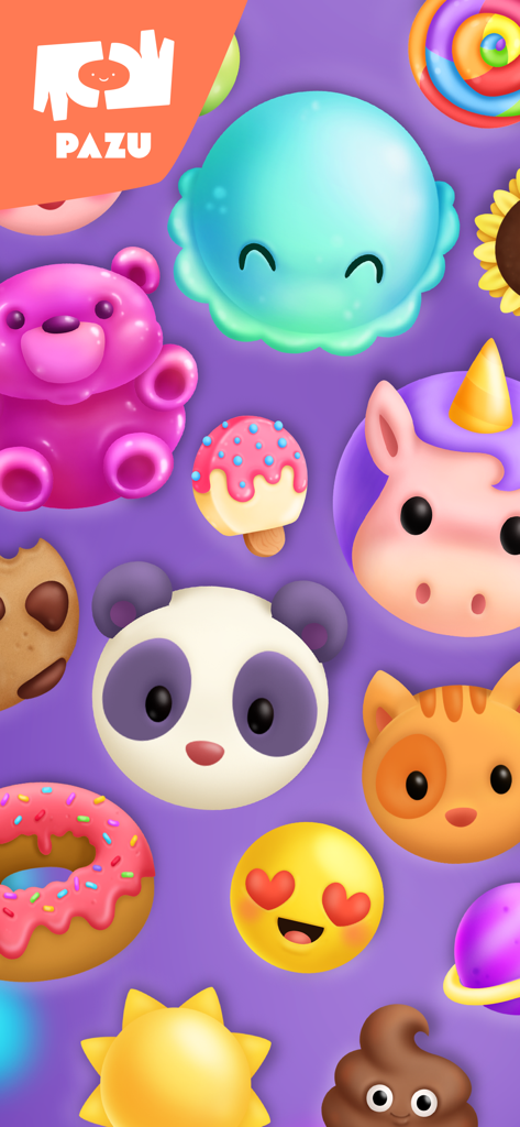 Slime Maker Games For Kids - Una variedad de criaturas pegajosas coloridas y lindas del juego Pazu Slime Maker