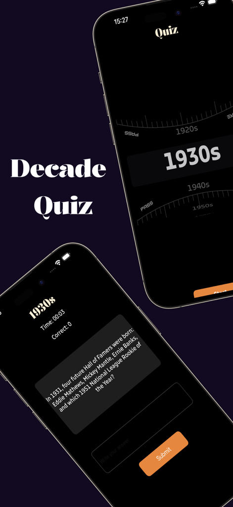 Seeker - Movie Stats - 시커 앱의 10년 단위 영화 퀴즈