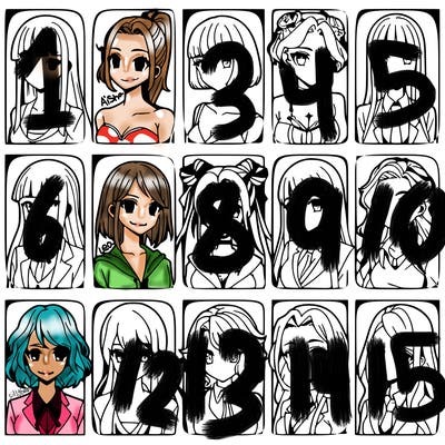 girls that look diffrent anime