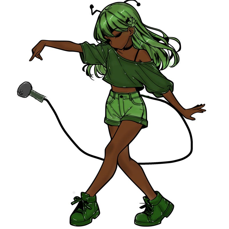 realistic girl danceing