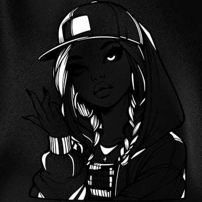 realistic hip hop girl