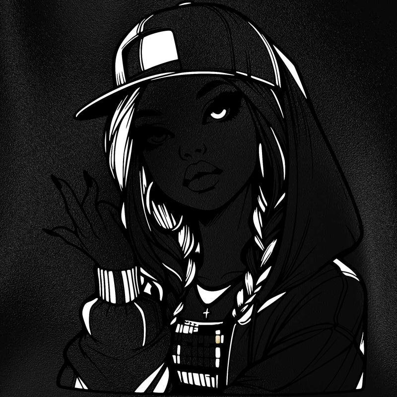 realistic hip hop girl