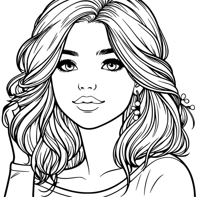 realistic beautiful girl