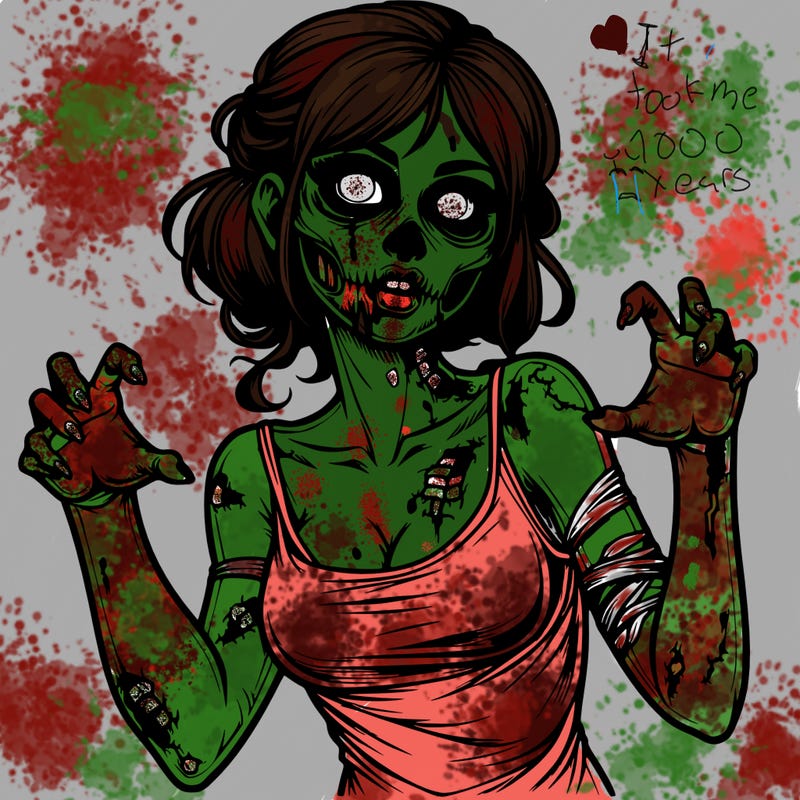 realistic zombie girl