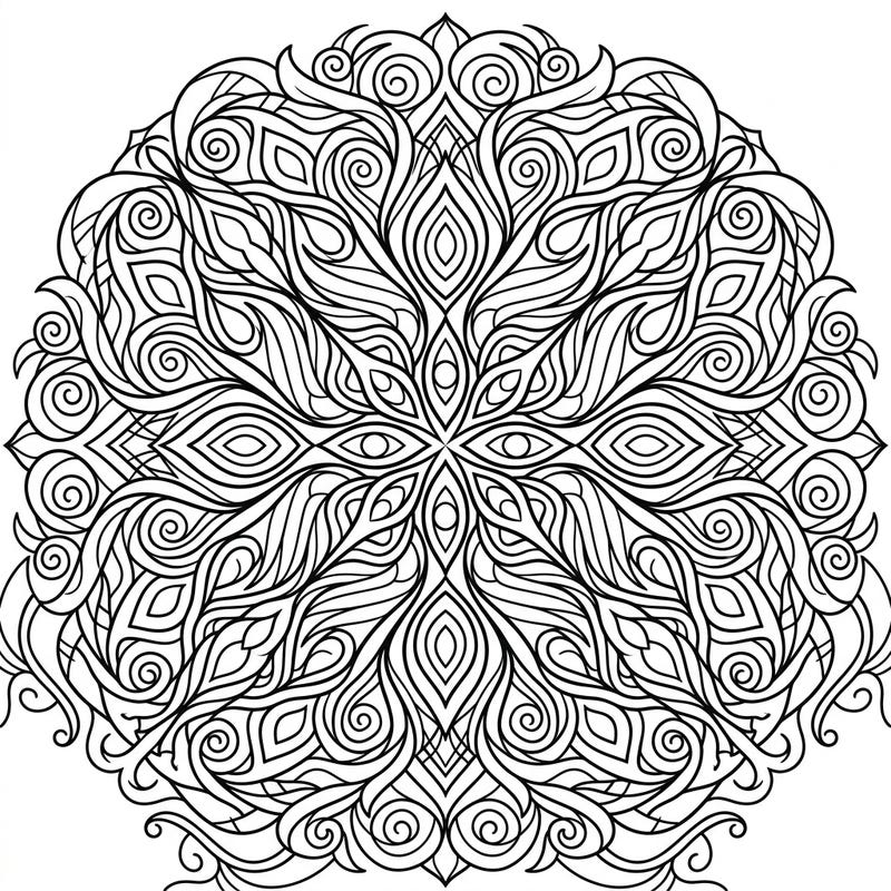 Discover serene beauty with our Eye Treatment Mandala coloring page, designed for relaxation and focus. This intricate, symmetrical pattern invites you to explore abstract motifs inspired by self-care and aesthetic harmony.
