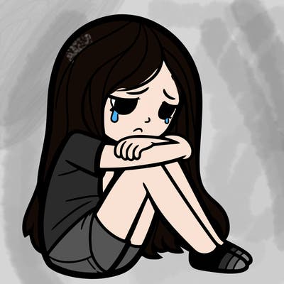 depressed girl
