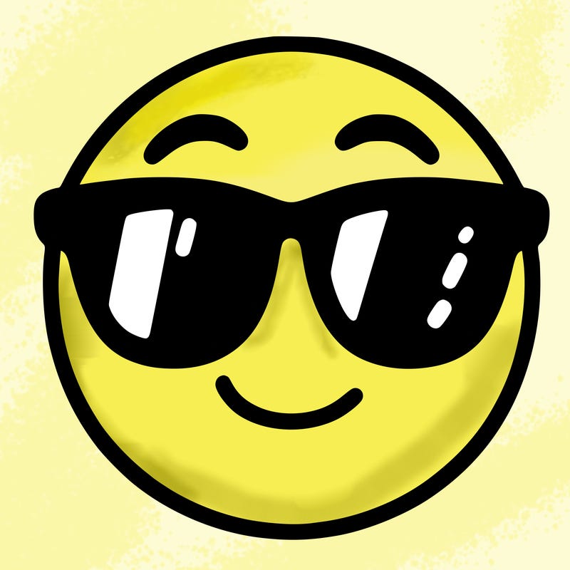 emoji with sunglasses