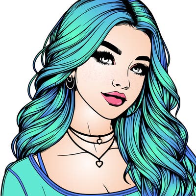 detailed realistic girl