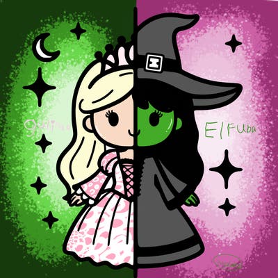 split princess and witch