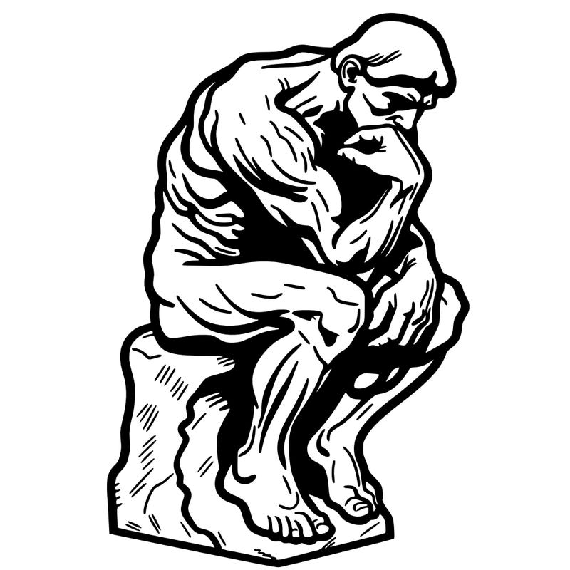 the thinker rodin realistic