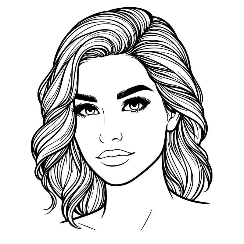 realistic face women beautiful