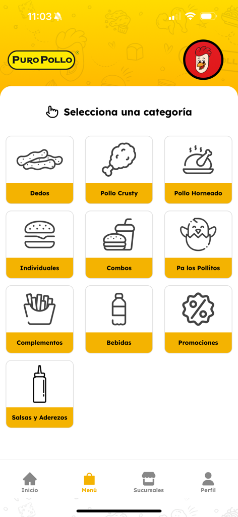 Puro Pollo App - Food & Drink App | MWM