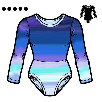 realistic leotard for gymnastics