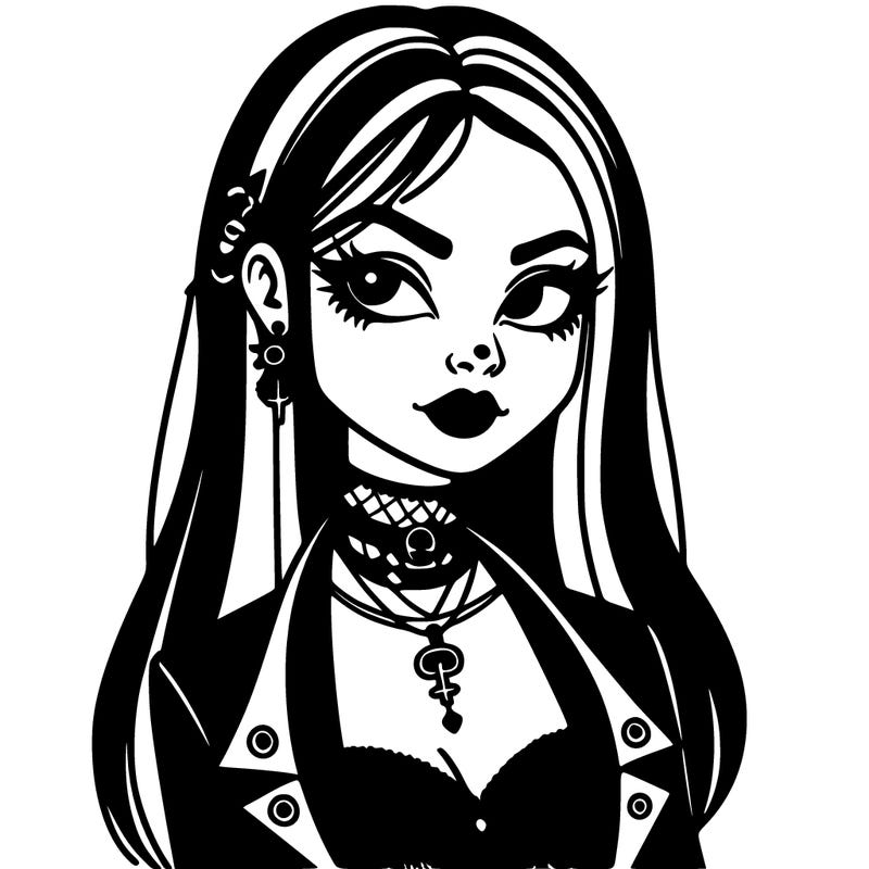 goth woman