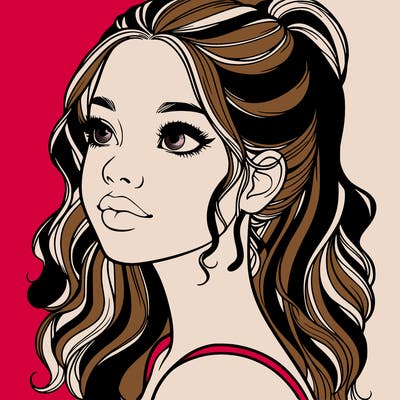 beautiful realistic girl