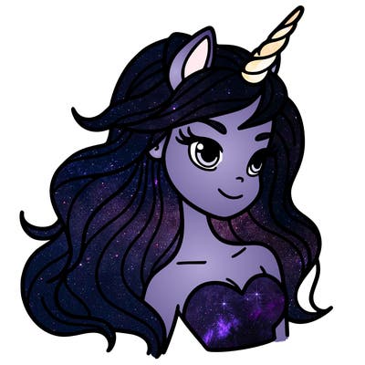 unicorn woman in person