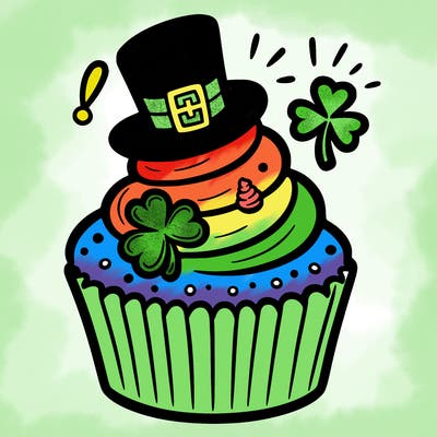 saint patrick’s day cupcake