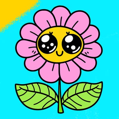 flower with eyes