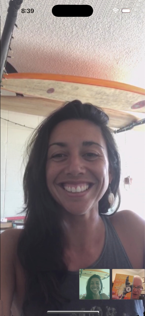 Bookship: a virtual book club - A virtual book club video call meeting on the Bookship app.