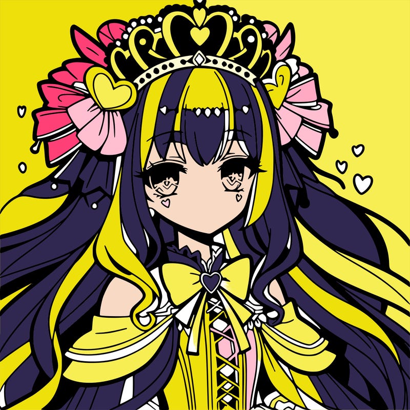 anime girl heart queen