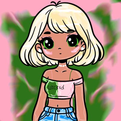 girl in a cute crop top