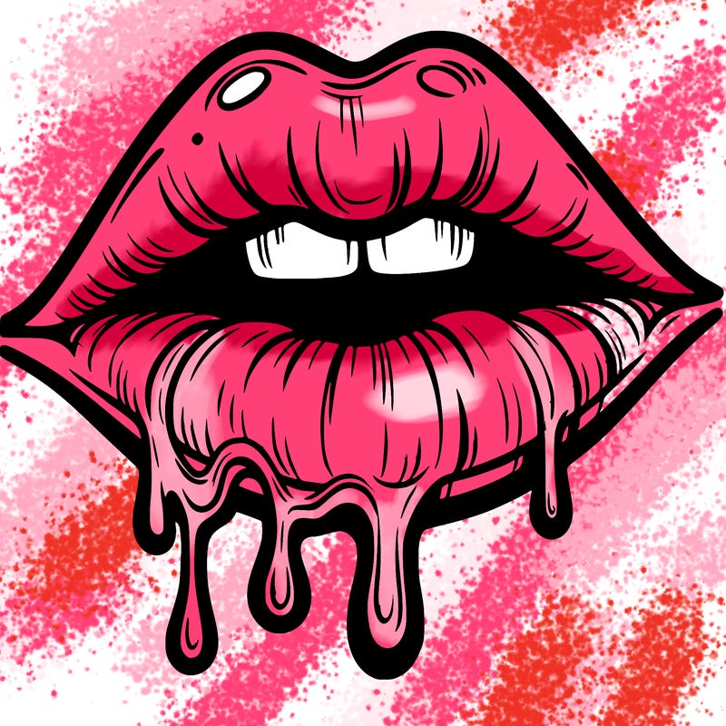 lips that look realistic and drip