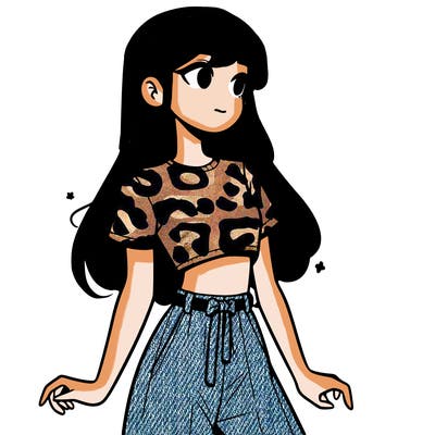 girl in a cute crop top