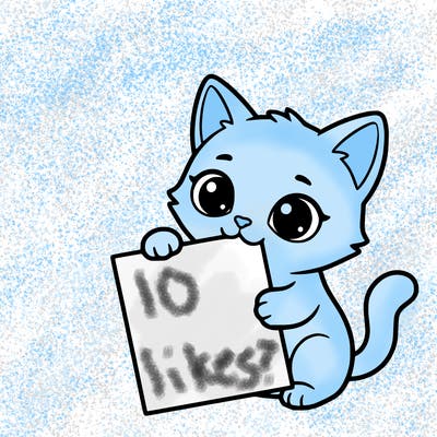 a small cat with a blank sheet of paper in its hand. the cat is sooooooo cute!