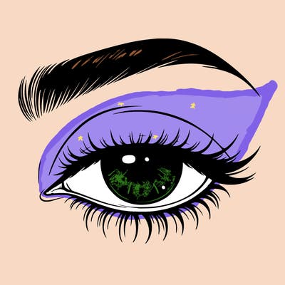 eye closed realistic