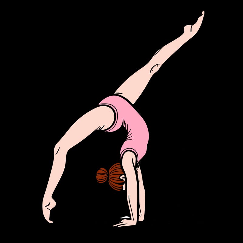 gymnastics handstand split
