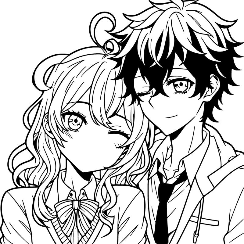 anime couple