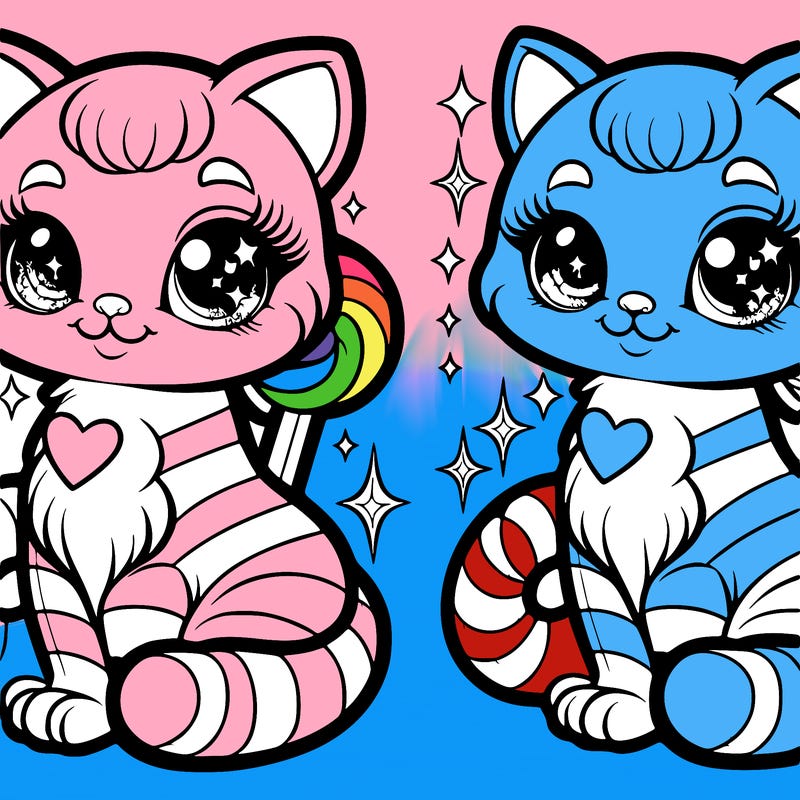 candy shiny kitten