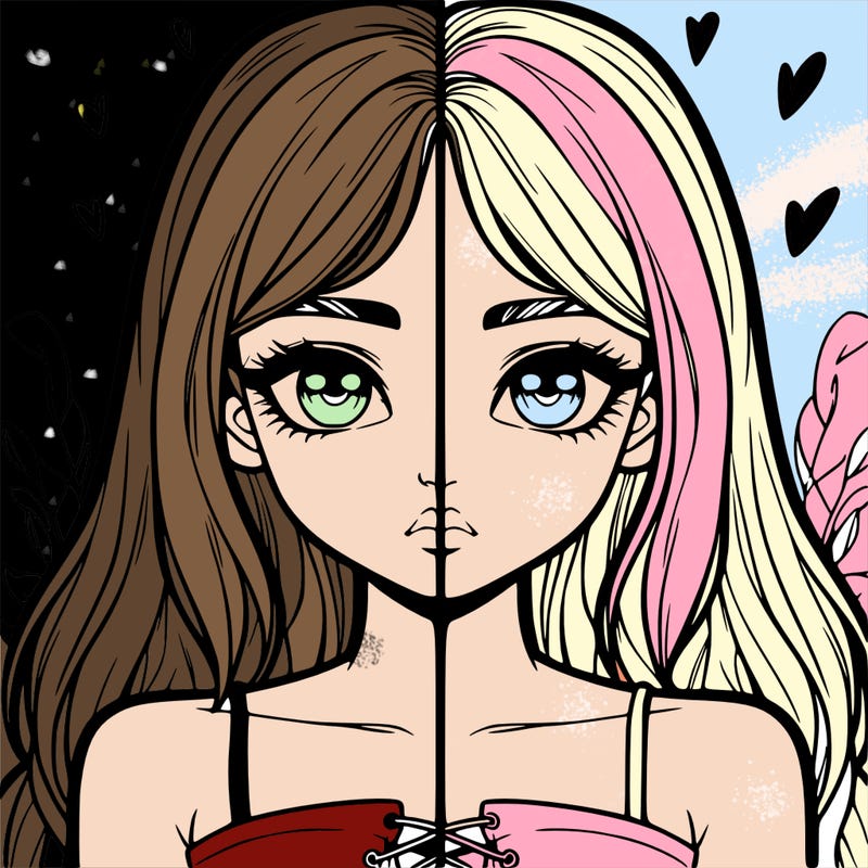 realistic girl split