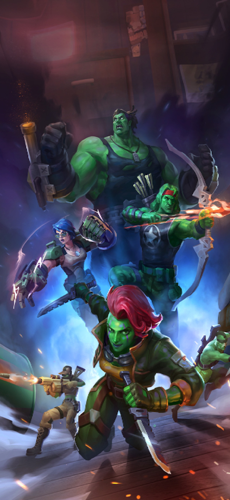 TOY WARS: Green Soldier Strike - Illustrazione cinematografica di una squadra di ufficiali ed eroi soldatini verdi in formazione di battaglia