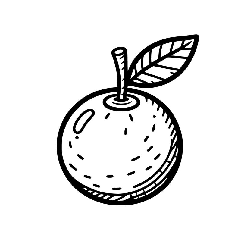 simple orange for kid