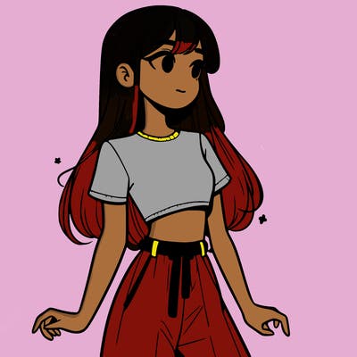 girl in a cute crop top