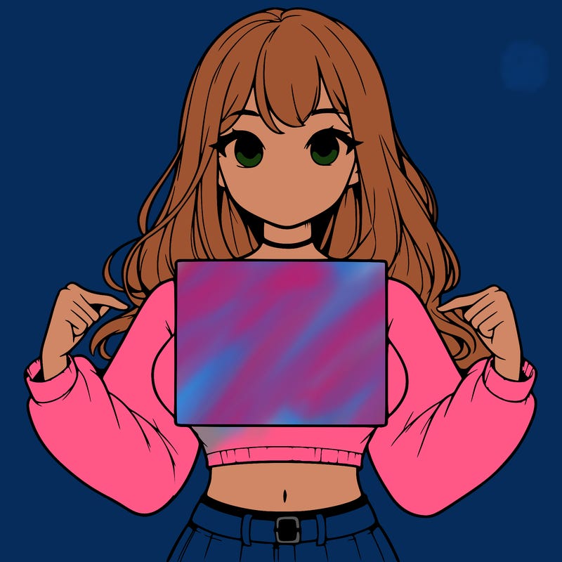 girl holding a blank sign in a long sleeve crop top