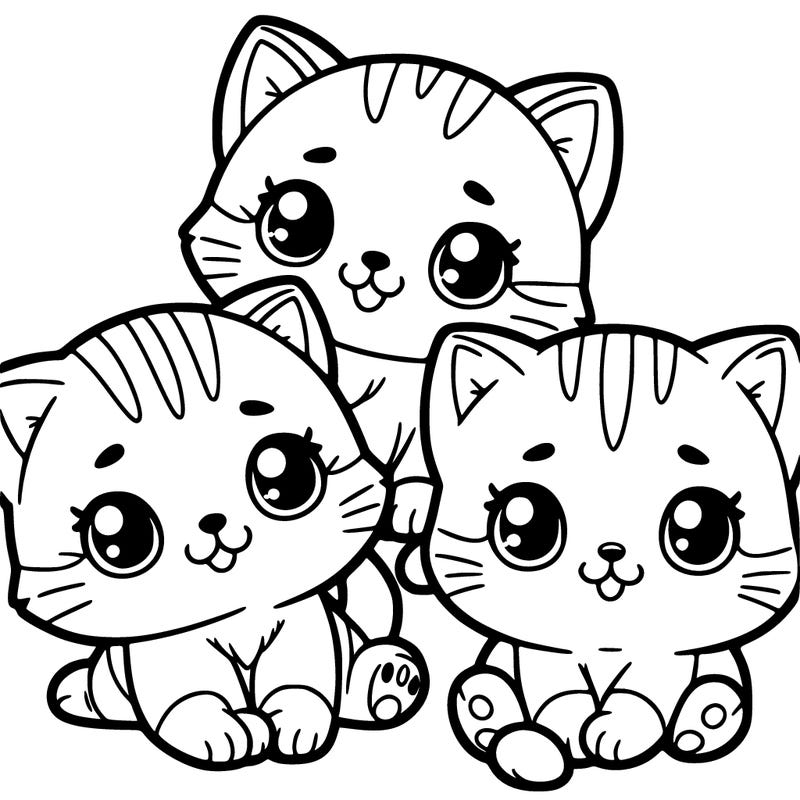 three cute kitten