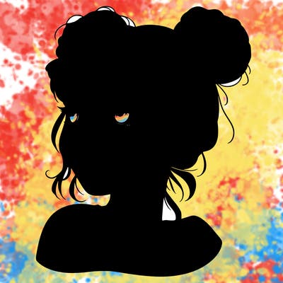 realistic girl with spacebuns