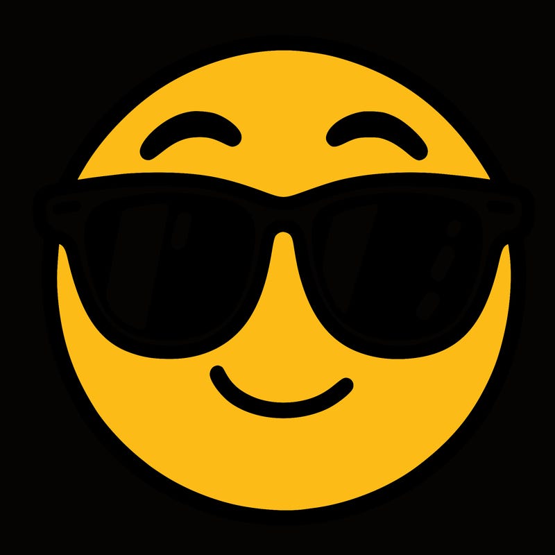 emoji with sunglasses