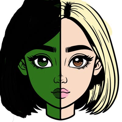 realistic girl split