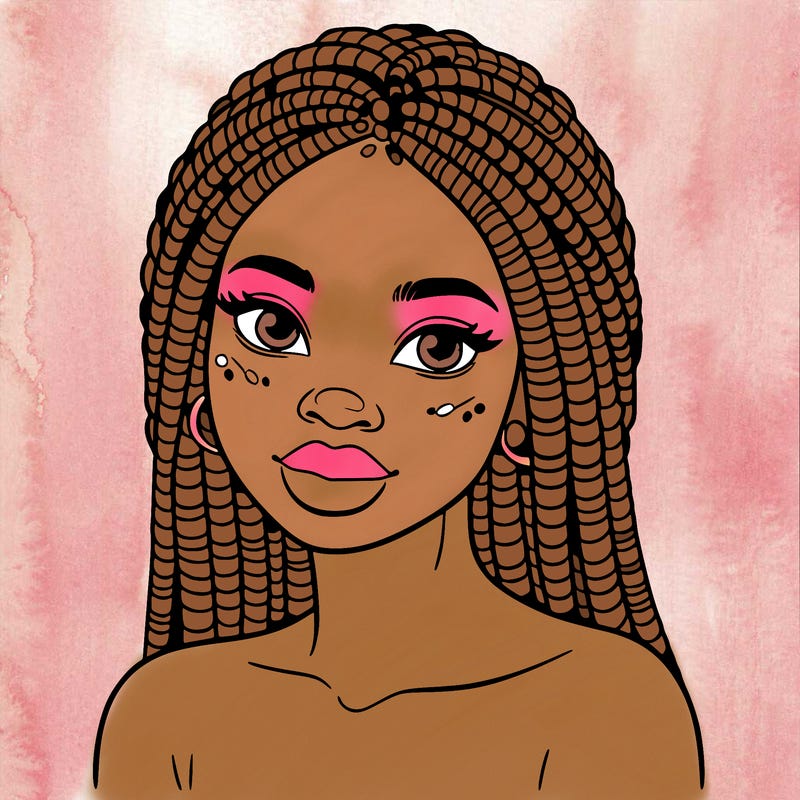 african woman with fulani braids