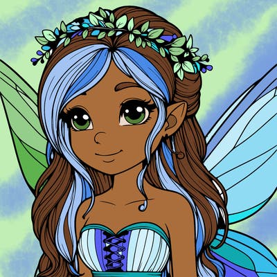 realistic fairy girl
