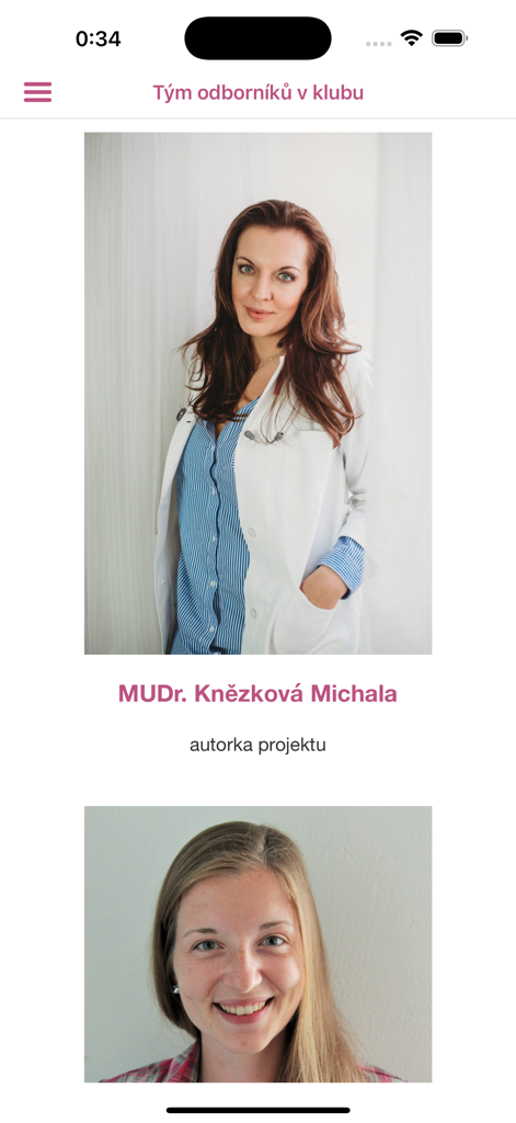 Supermáma - Profiles of medical professionals and experts featured in the Supermama parenting app