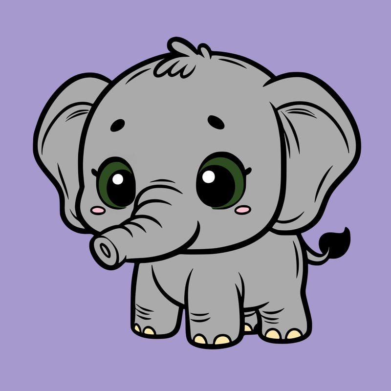 cute baby elephant