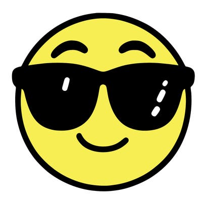 emoji with sunglasses