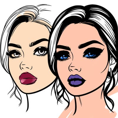 realistic makeup girl