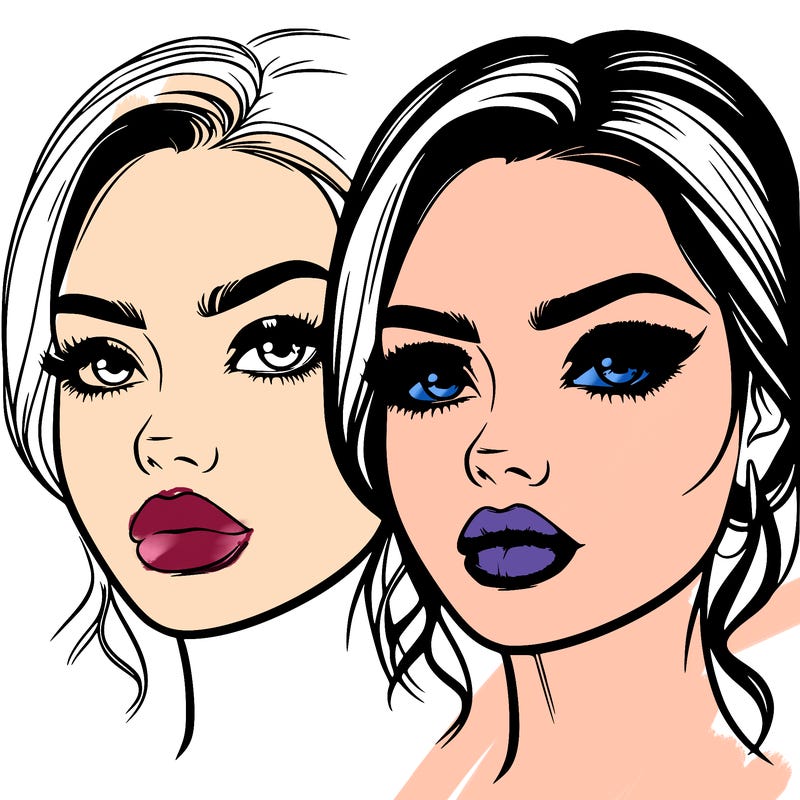 realistic makeup girl