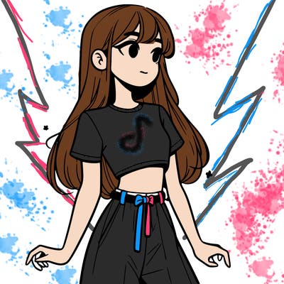 girl in a cute crop top