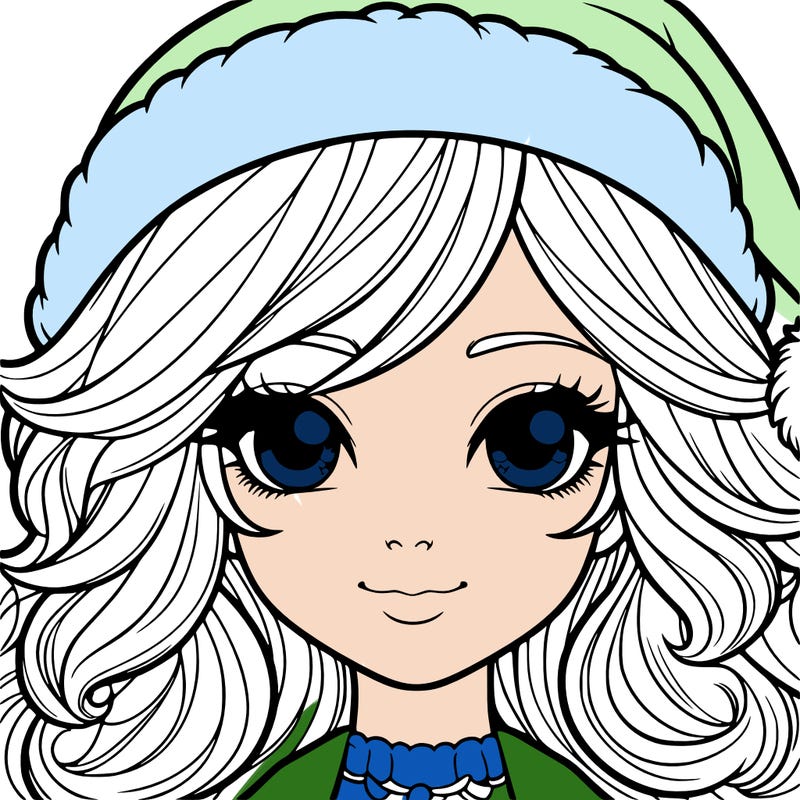 realistic christmas girl